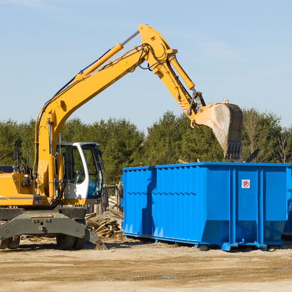 can i choose the location where the residential dumpster will be placed in Mapleview